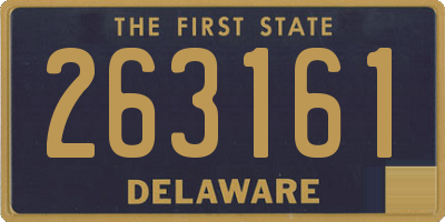 DE license plate 263161