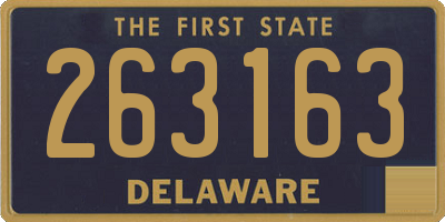 DE license plate 263163