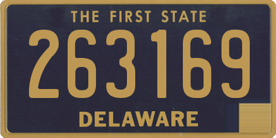 DE license plate 263169