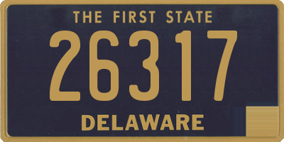 DE license plate 26317