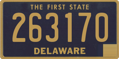 DE license plate 263170