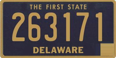 DE license plate 263171