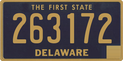 DE license plate 263172