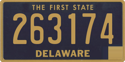 DE license plate 263174