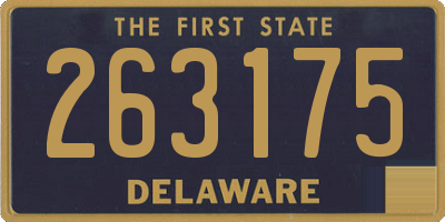 DE license plate 263175