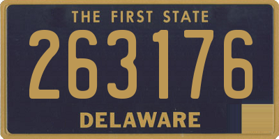 DE license plate 263176