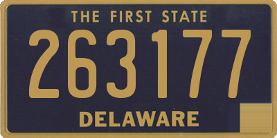 DE license plate 263177