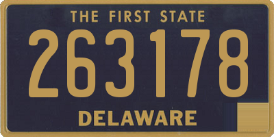 DE license plate 263178