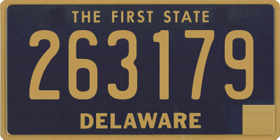 DE license plate 263179