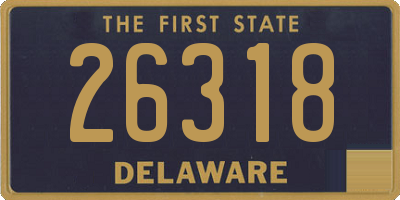 DE license plate 26318