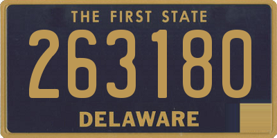DE license plate 263180