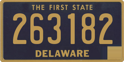 DE license plate 263182