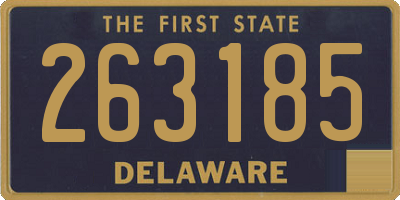 DE license plate 263185