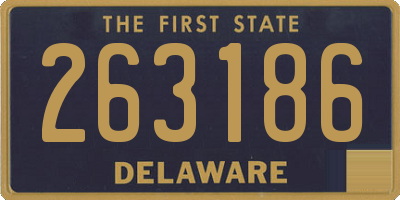 DE license plate 263186