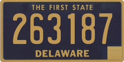 DE license plate 263187
