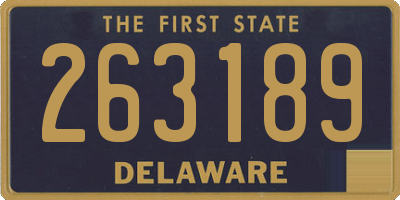 DE license plate 263189
