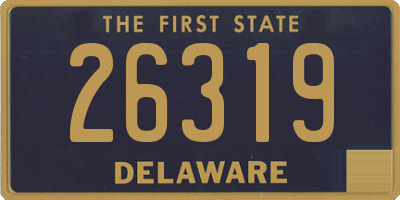 DE license plate 26319