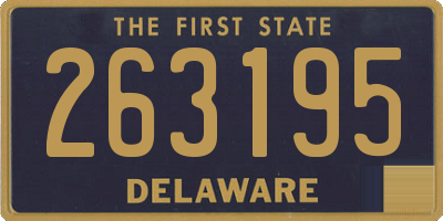 DE license plate 263195