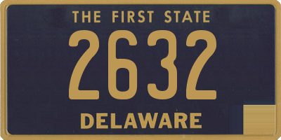 DE license plate 2632