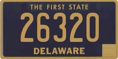 DE license plate 26320