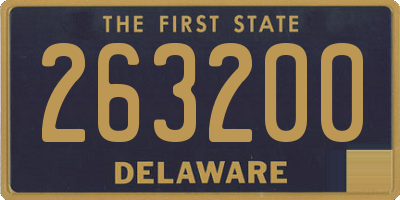 DE license plate 263200