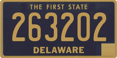 DE license plate 263202