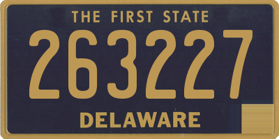 DE license plate 263227