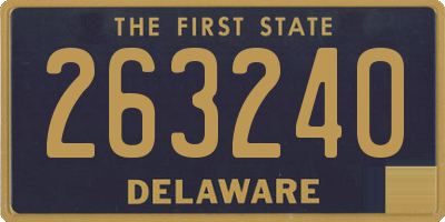 DE license plate 263240