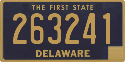 DE license plate 263241