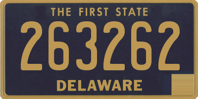 DE license plate 263262