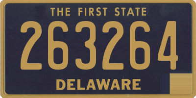 DE license plate 263264
