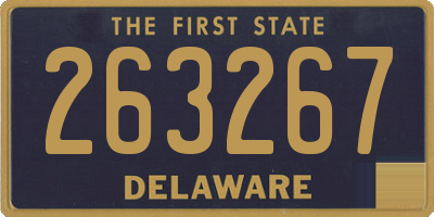 DE license plate 263267
