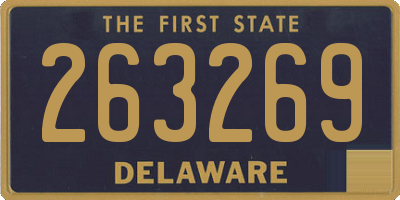 DE license plate 263269
