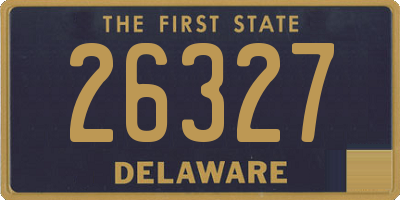 DE license plate 26327