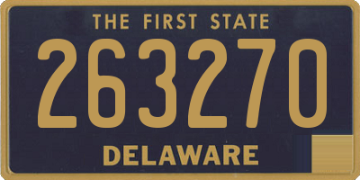 DE license plate 263270