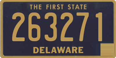 DE license plate 263271