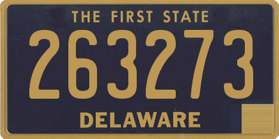 DE license plate 263273