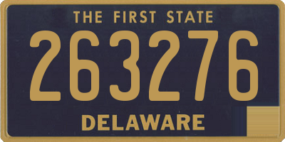 DE license plate 263276