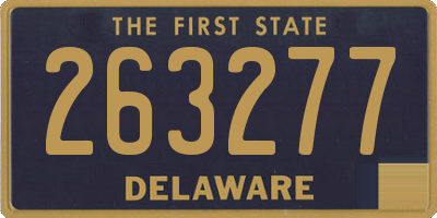 DE license plate 263277