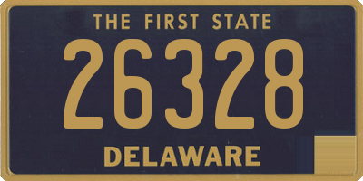 DE license plate 26328