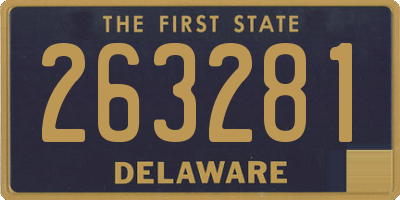 DE license plate 263281