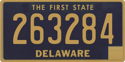 DE license plate 263284
