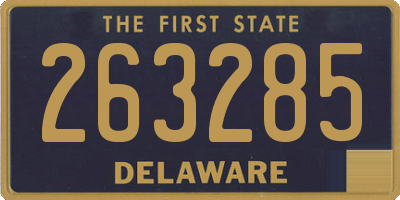 DE license plate 263285