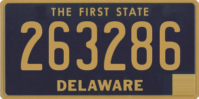 DE license plate 263286