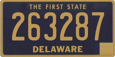 DE license plate 263287