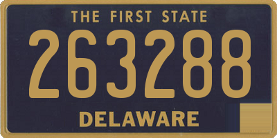 DE license plate 263288