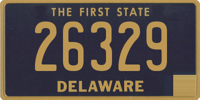DE license plate 26329