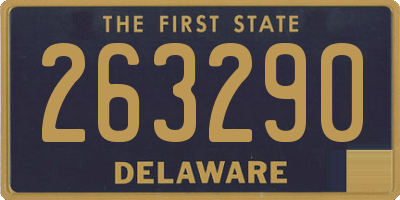 DE license plate 263290