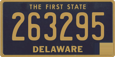 DE license plate 263295