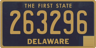 DE license plate 263296